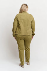 Veste en Jean Kaki