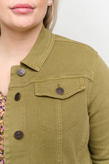 Veste en Jean Kaki