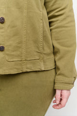 Veste en Jean Kaki
