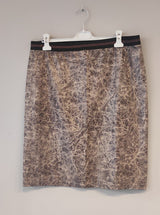 Jupe taille élastique effet serpent