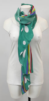 Foulard avec cercles blancs