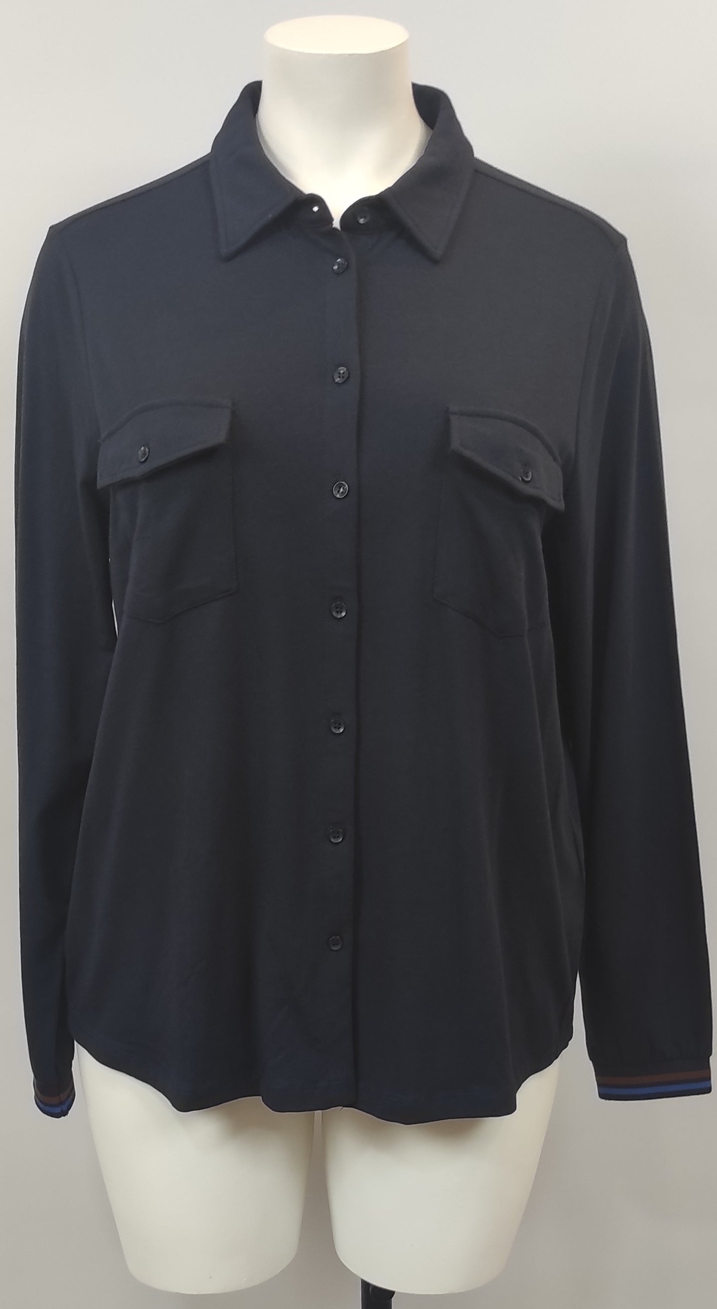 Chemisier bleu marine avec 2 poches