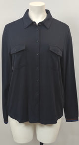 Chemisier bleu marine avec 2 poches