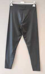 Legging en simili cuir Noir