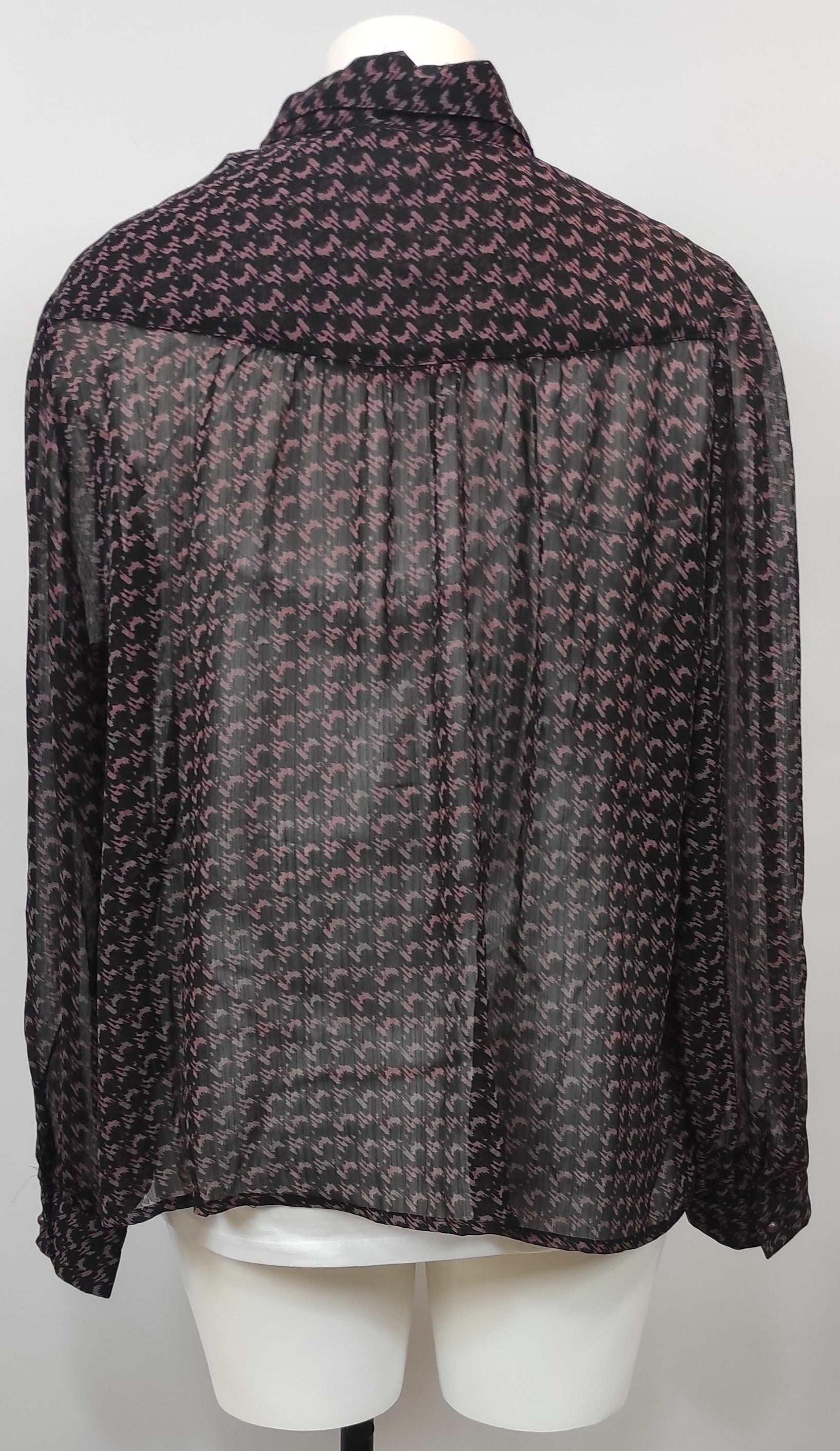 Chemisier Noir et Rose