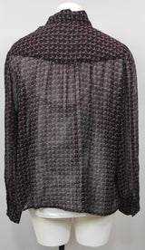 Chemisier Noir et Rose