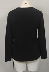 Pull sweat avec sequins et lien bas