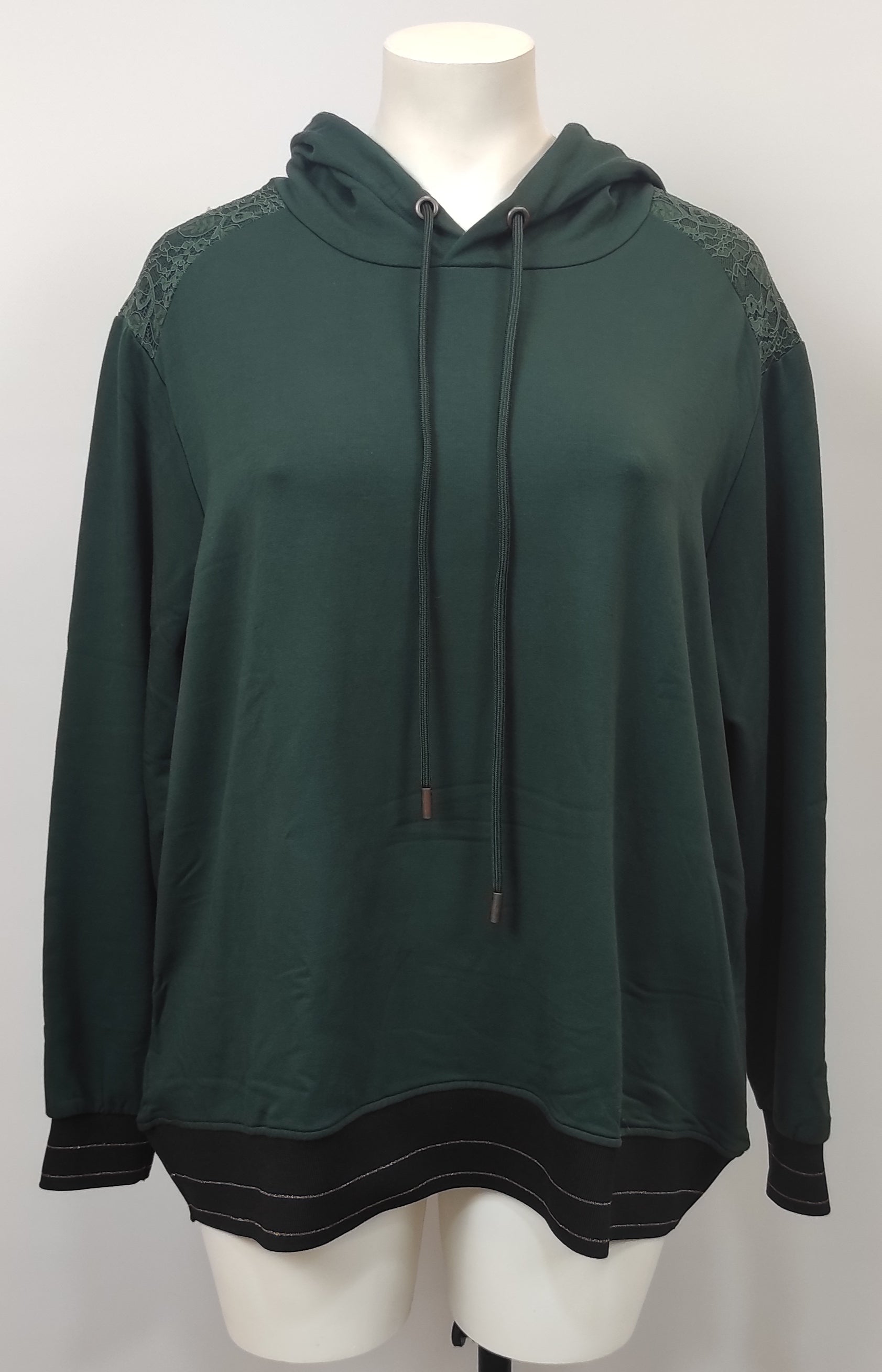 Sweat à capuche vert bouteille