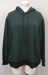 Sweat à capuche vert bouteille