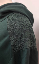 Sweat à capuche vert bouteille