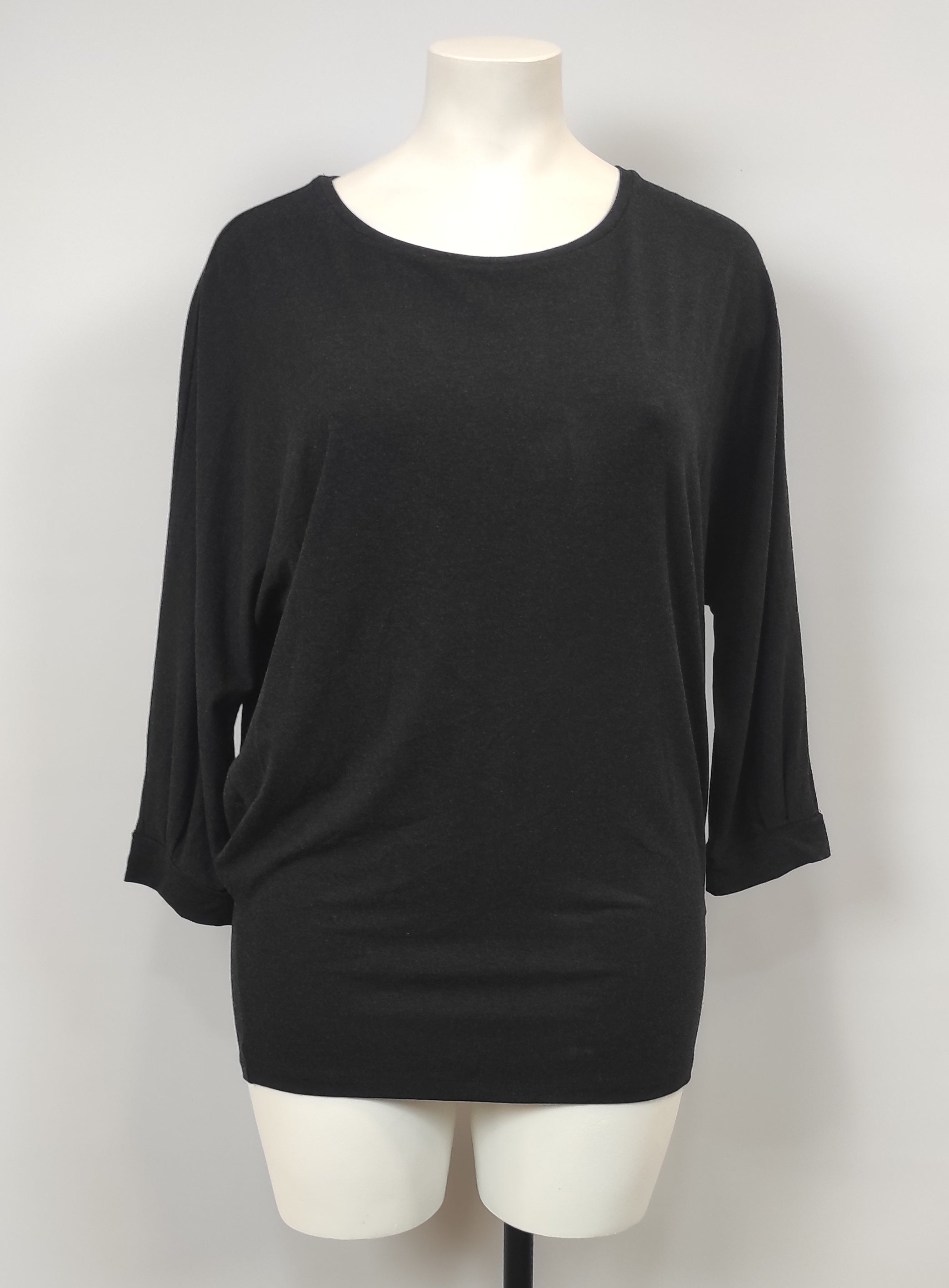 T-shirt col rond noir