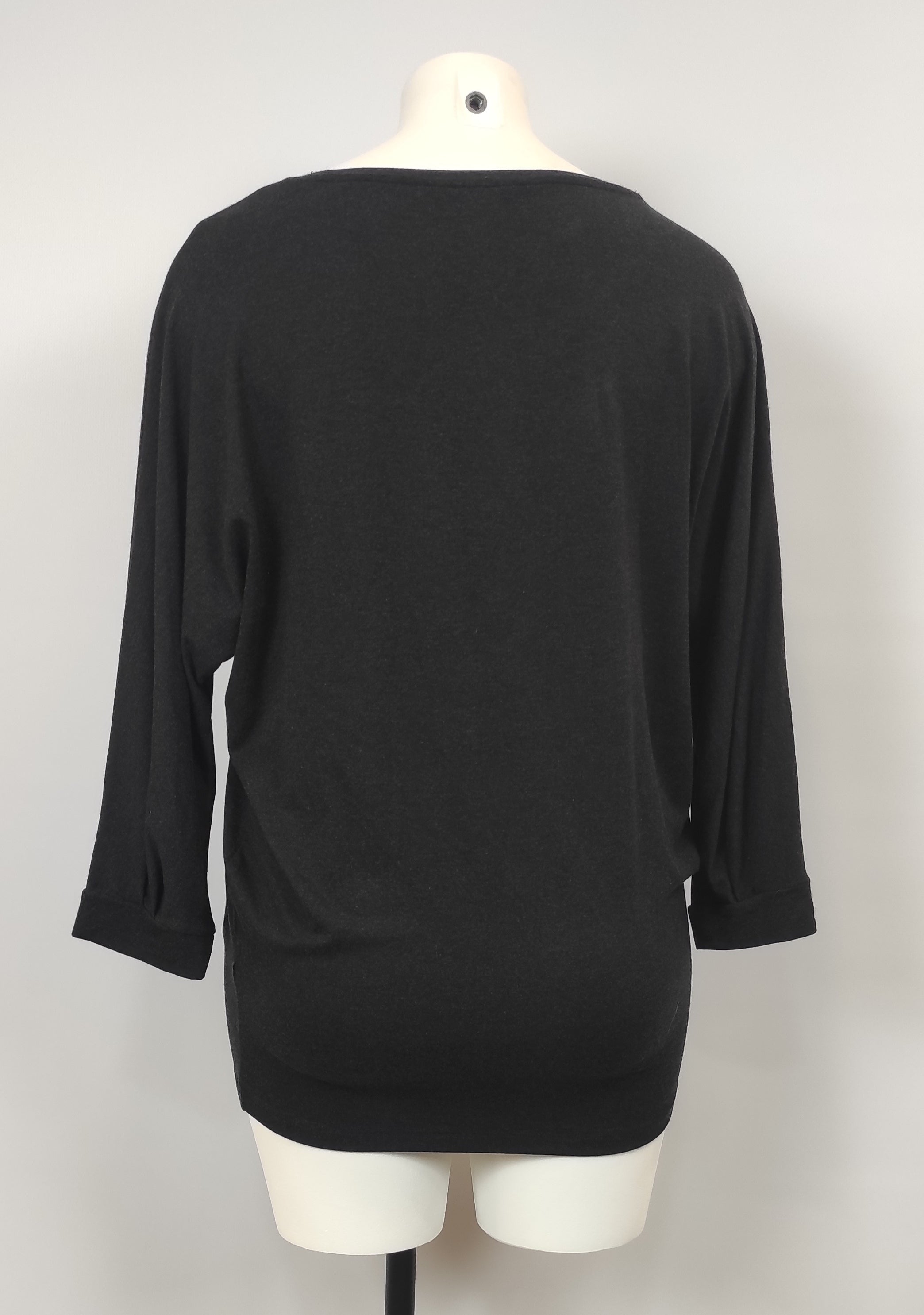 T-shirt col rond noir