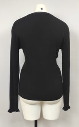 Pull léger col V avec 3 boutons