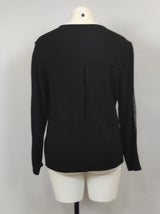 Veste noire avec tirette - brillants bras