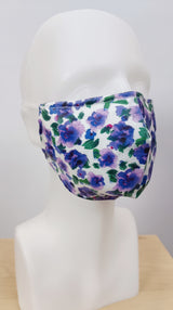 Masque - Fleurs violettes