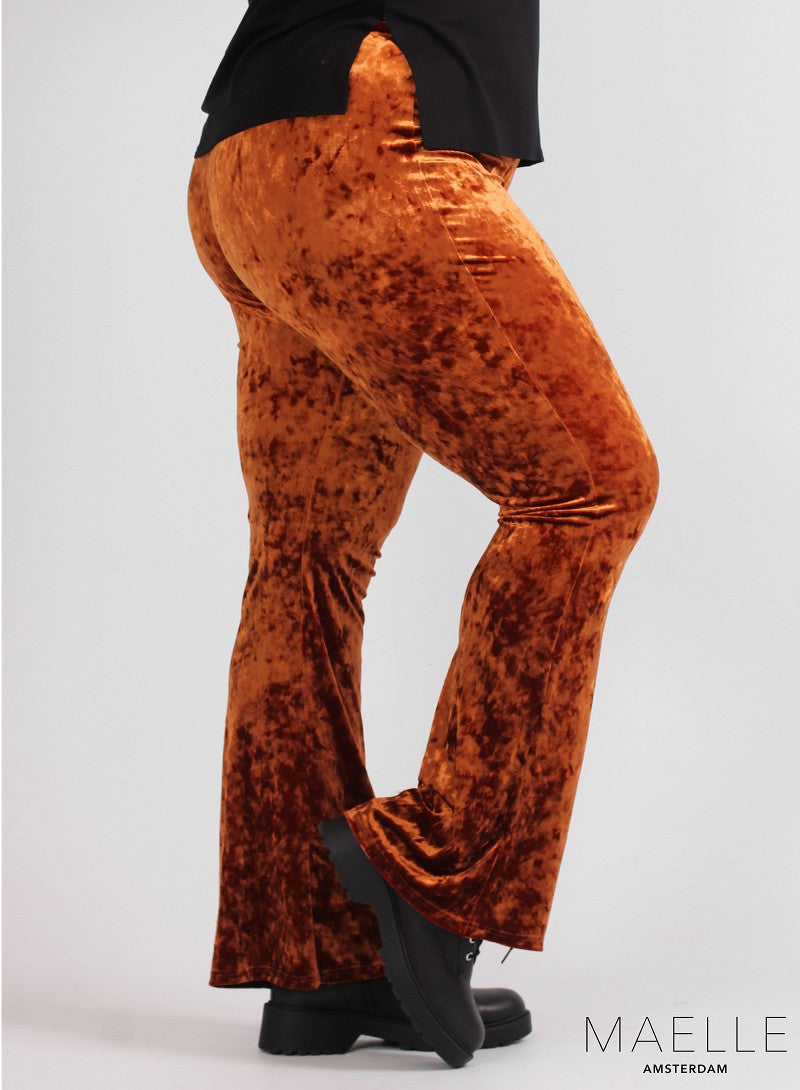 Pantalon stretch en velours