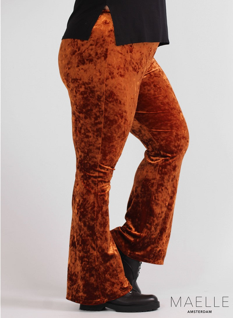 Pantalon stretch en velours