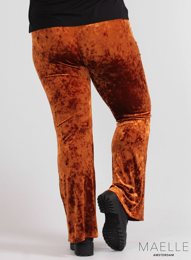 Pantalon stretch en velours