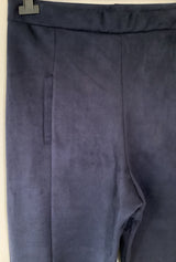 Pantalon suédine - Bleu Marine