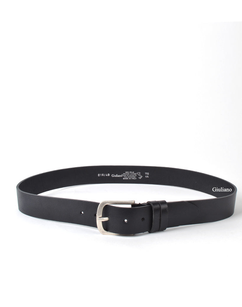 Ceinture en cuir avec coffret - boucle arrondie