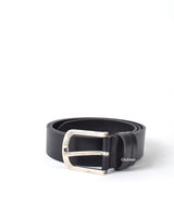 Ceinture en cuir avec coffret - boucle arrondie